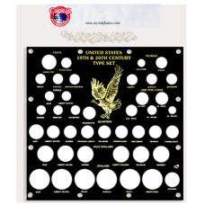 Capital Plastics - 19th & 20th Century Type Coins - Black