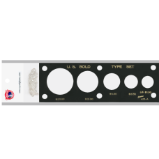 Capital Plastics Gold Type Set 20, 10, 5, 2.50 & LG $