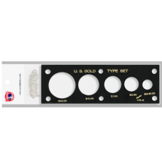 Capital Plastics Gold Type Set 20, 10, 5, 2.50 & SM $