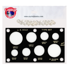 Capital Plastics Gold Type Set Lib. 20, 10, 5, 2.50