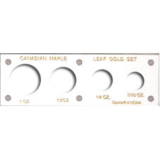 Capital Plastics - Canada Maple Leaf Gold (1,1/2, 1/4, 1/10 oz.)