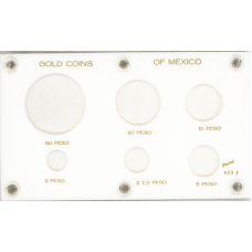 Capital Plastics - Gold Coins of Mexico (50, 20, 10, 5, 2.5, 2 P