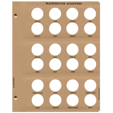 Washington Quarters with Proof Replacement Page 4 1959 D - 1971 - Dansco