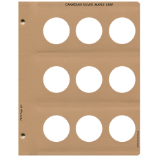 Dansco - Canadian Maple Silver Maple Leaf Replacement Page - Blank