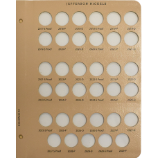 Dansco - 8114 - Jefferson Nickels with proof Page 2 2017 S Pr - 2029 P