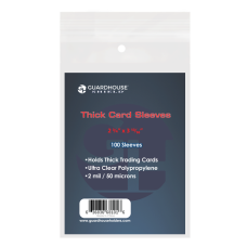 Shield Sleeve for Thick Trading Cards - 100 Pack Shield Sleeve for Thick Trading Cards - 100 Pack
