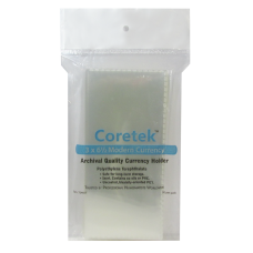 Coretek Modern Currency Sleeve 6 1/2 x 3 - 50 pack