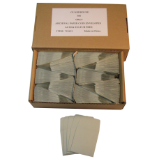 Guardhouse - Archival Paper Coin Envelopes, Grey - Qty: 500 Guardhouse - Archival Paper Coin Envelopes, Grey - Qty: 500