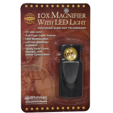 10 X Magnifier with LED Light - Retail Pack - Whitman