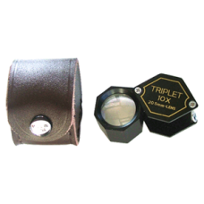 10x Triplet Hexagonal Loupes - Black 10x Triplet Hexagonal Loupes - Black