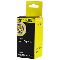 Guardhouse Round Coin Capsules - Nickel Direct fit 10ct