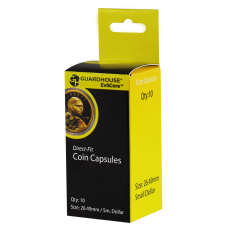 Guardhouse Round Coin Capsules -Small Dollar Direct fit - 10ct