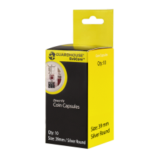 Guardhouse Round Coin Capsules - Silver Rounds 39mm - 10ct