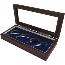 Guardhouse - Glass Top Wood Box - 4 Capsules (1S, 1M, 2L)