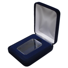 Velvet Coin Capsule Box - Holds 1 oz Silver Bar Capsule (Vertical)
