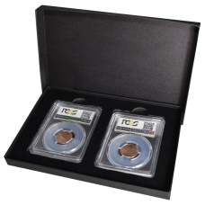 2 Slab Paperboard Certified Coin Gift Box