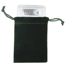 Velour Drawstring Pouch - 3x4.25 Green - Fits a Slab