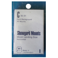 Showgard - 50x31mm Showgard Mounts - Pre-cut Singles (Black)