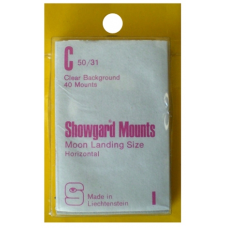 Showgard - 50x31mm Showgard Mounts - Pre-cut Singles (Clear)