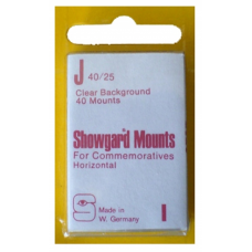 Showgard - 40x25mm Showgard Mounts - Pre-cut Singles (Clear)