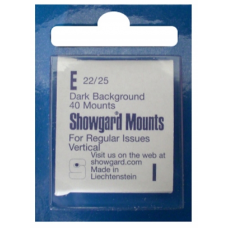 Showgard - 22x25mm Showgard Mounts - Pre-cut Singles (Black)