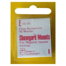 Showgard - 22x25mm Showgard Mounts - Pre-cut Singles (Clear)