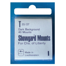 Showgard - 25x27mm Showgard Mounts - Pre-cut Singles (Black)