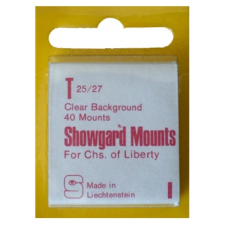 Showgard - 25x27mm Showgard Mounts - Pre-cut Singles (Clear)