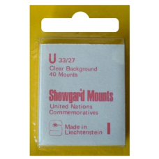 Showgard - 33x27mm Showgard Mounts - Pre-cut Singles (Clear)