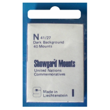 Showgard - 40x27mm Showgard Mounts - Pre-cut Singles (Black)