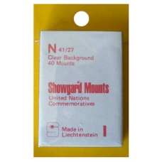 Showgard - 40x27mm Showgard Mounts - Pre-cut Singles (Clear)