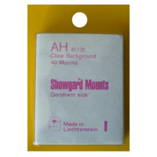 Showgard - 41x31mm Showgard Mounts - Pre-cut Singles (Clear)