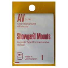 Showgard - 31x41mm Showgard Mounts - Pre-cut Singles (Clear)