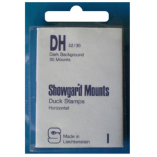 Showgard - 52x36mm Showgard Mounts - Pre-cut Singles (Black)