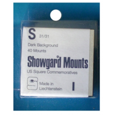 Showgard - 31x31mm Showgard Mounts - Pre-cut Singles (Black)