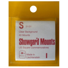 Showgard - 31x31mm Showgard Mounts - Pre-cut Singles (Clear)