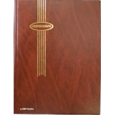 Supersafe - Stockbook - 16 White Pages - Brown