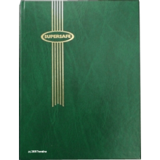 Supersafe - Stockbook - 16 White Pages - Green