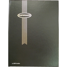 Supersafe - Stockbook - 64 Black Pages - Black Padded Cover